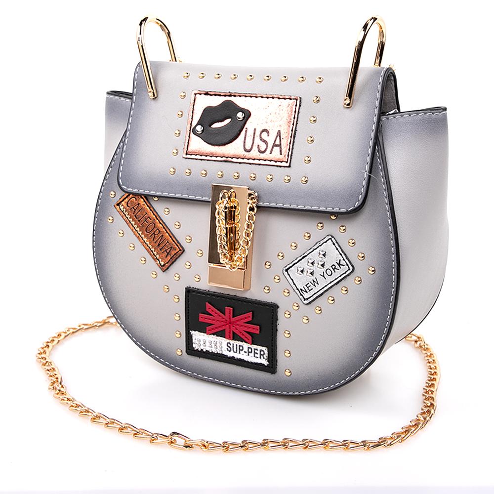 OH Fashion USA Nights Gray Handbag - The Trendy Accessories Store