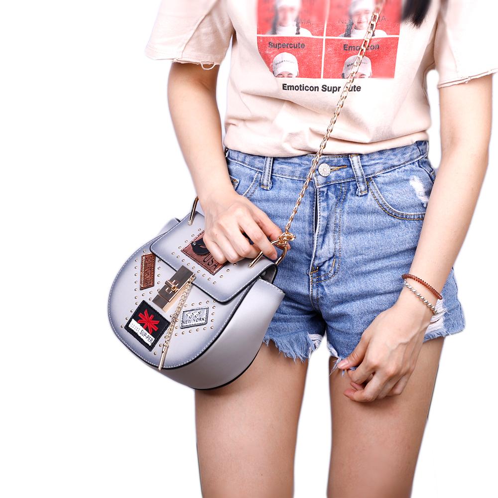 OH Fashion USA Nights Gray Handbag - The Trendy Accessories Store