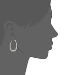 Sterling Silver Yellow and Rose Gold Plated Hoop Earrings - The Trendy Accessories Store