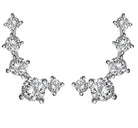 14K Gold Plated Sterling Silver Mini Cubic Earrings With Lab Grown Diamond for Women or Girls - The Trendy Accessories Store