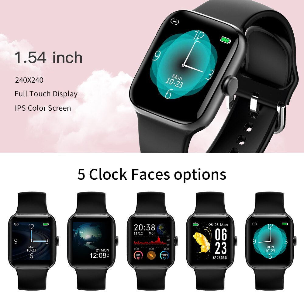 RUNDOING Full Touch Screen smart watch with Aluminum alloy Case