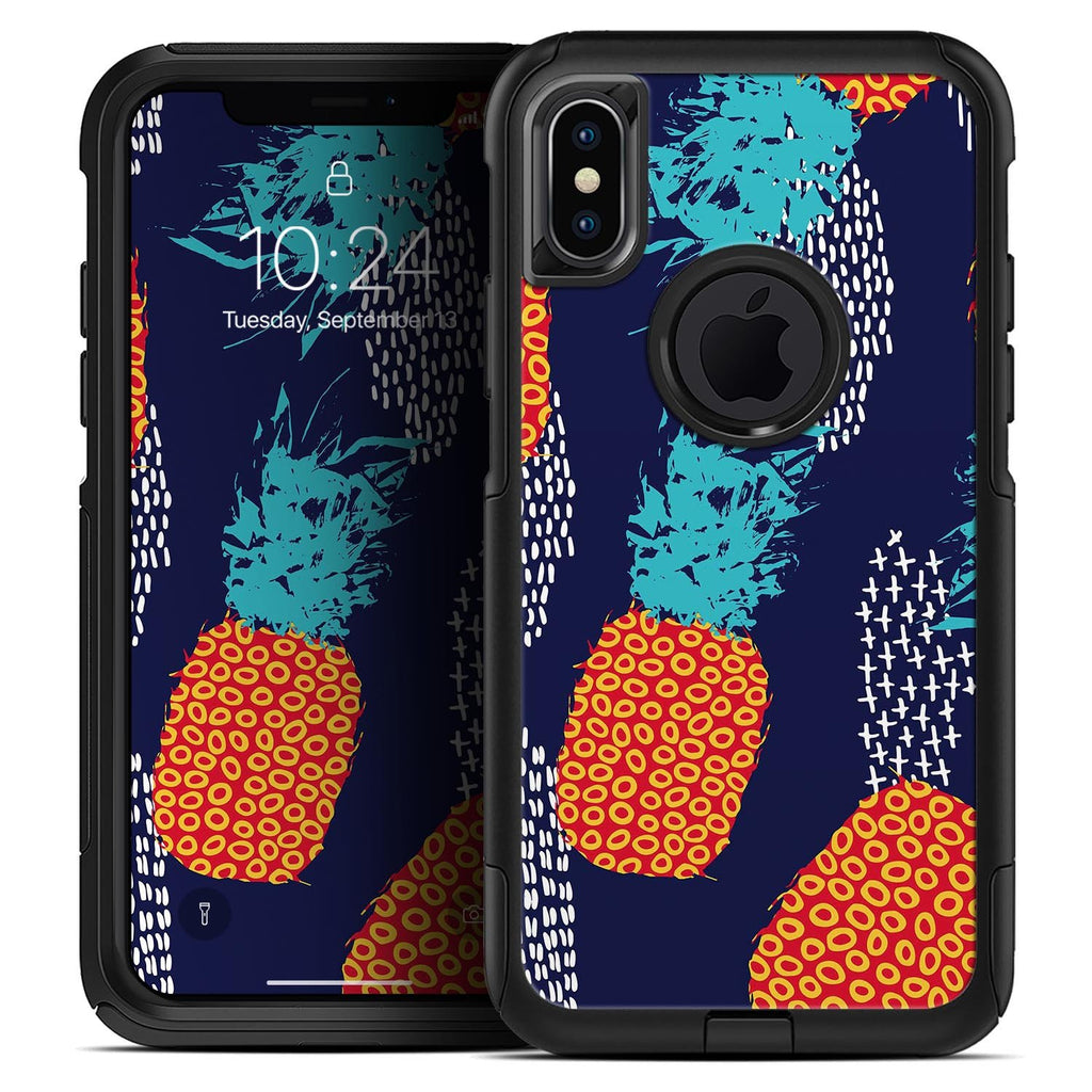 Retro Summer Pineapple Skin Kit for the iPhone Cases - The Trendy Accessories Store