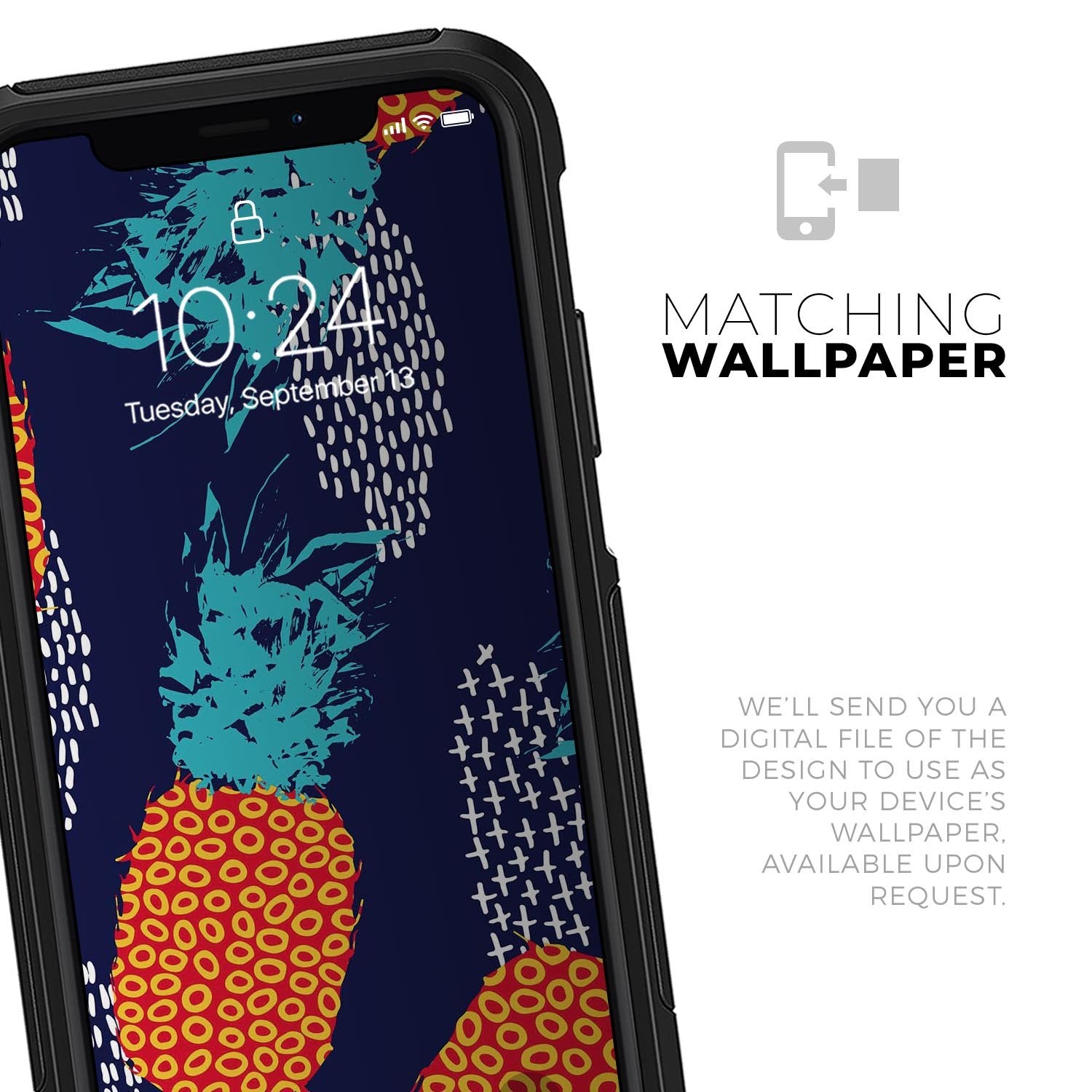 Retro Summer Pineapple Skin Kit for the iPhone Cases - The Trendy Accessories Store
