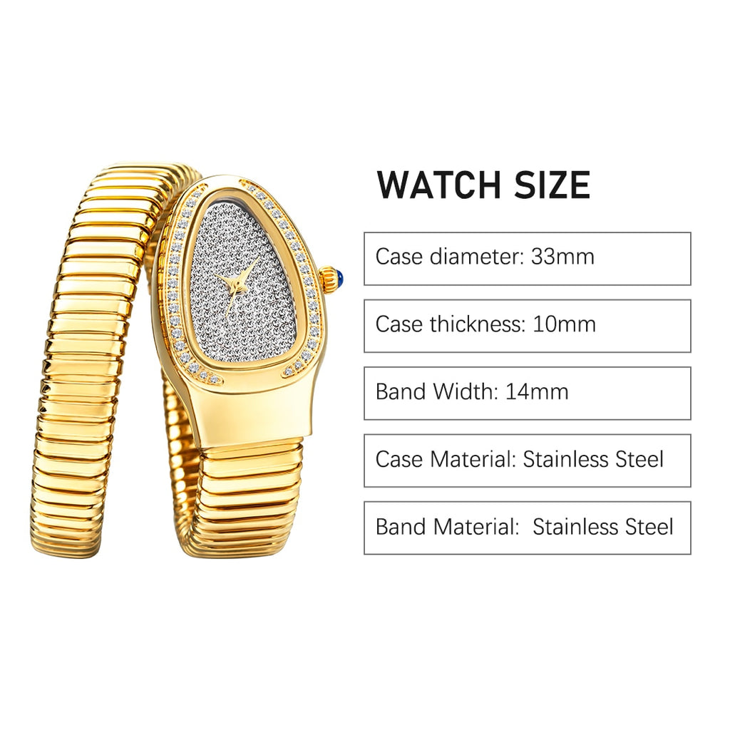 Stainelss Steel Exquisite Luxury Quartz Waterproof Watch