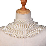Give ‘Em Swag Pearl Beaded Choker Necklace Jewelry For The Big Event