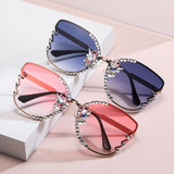 Vintage Gradient Fashion Eyewear Butterfly Sunglasses