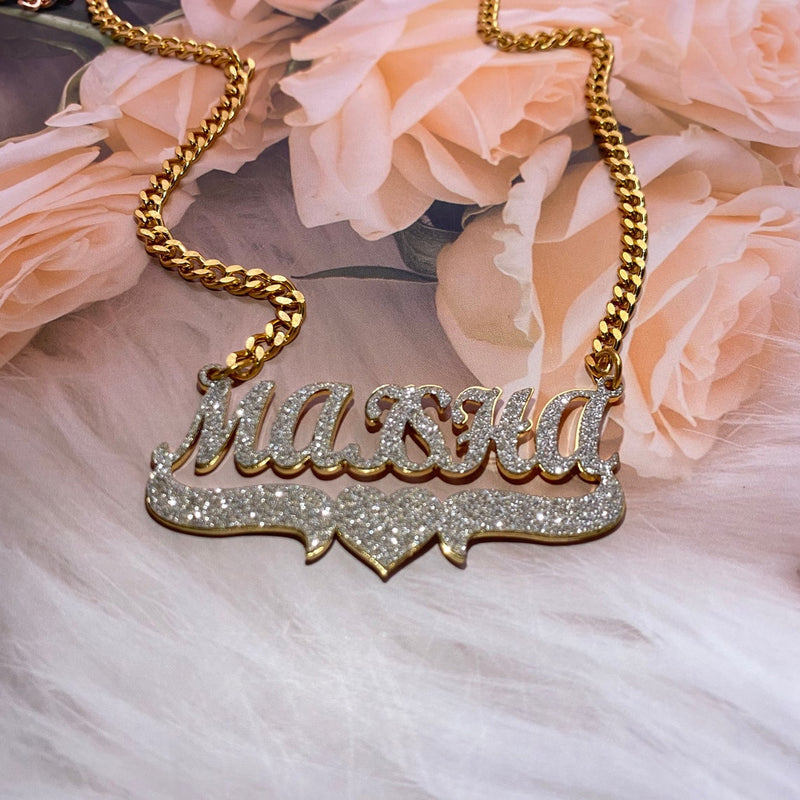 Personalized Name Bling Necklace