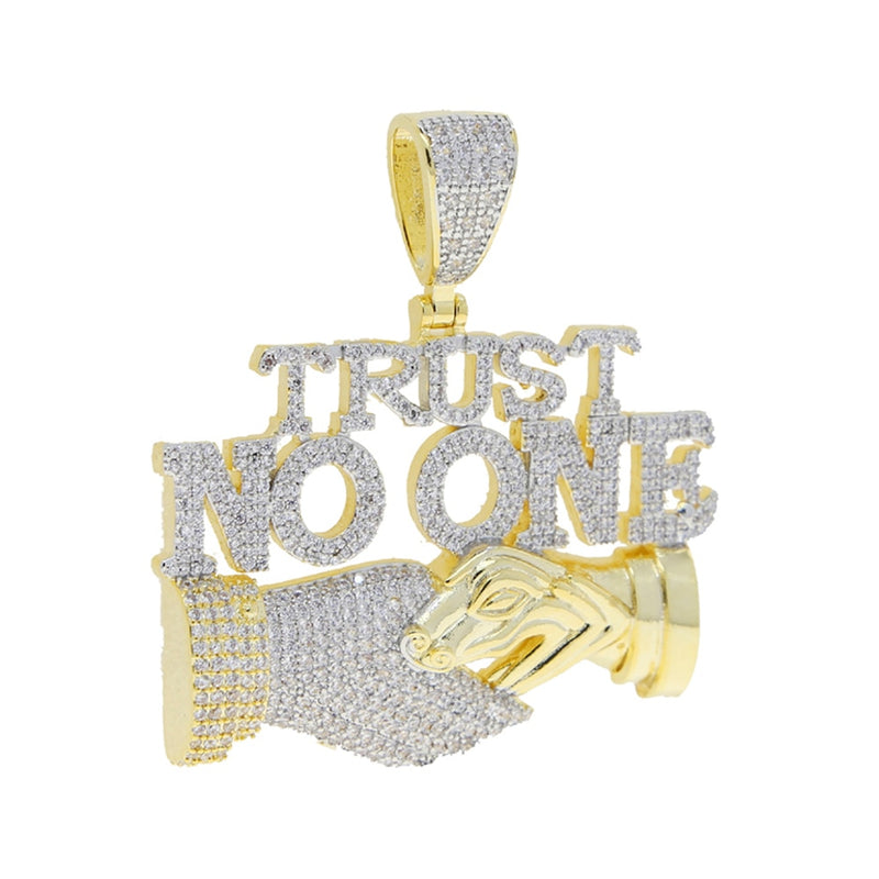 Iced Out True Real Life  Statement Pendant Necklaces