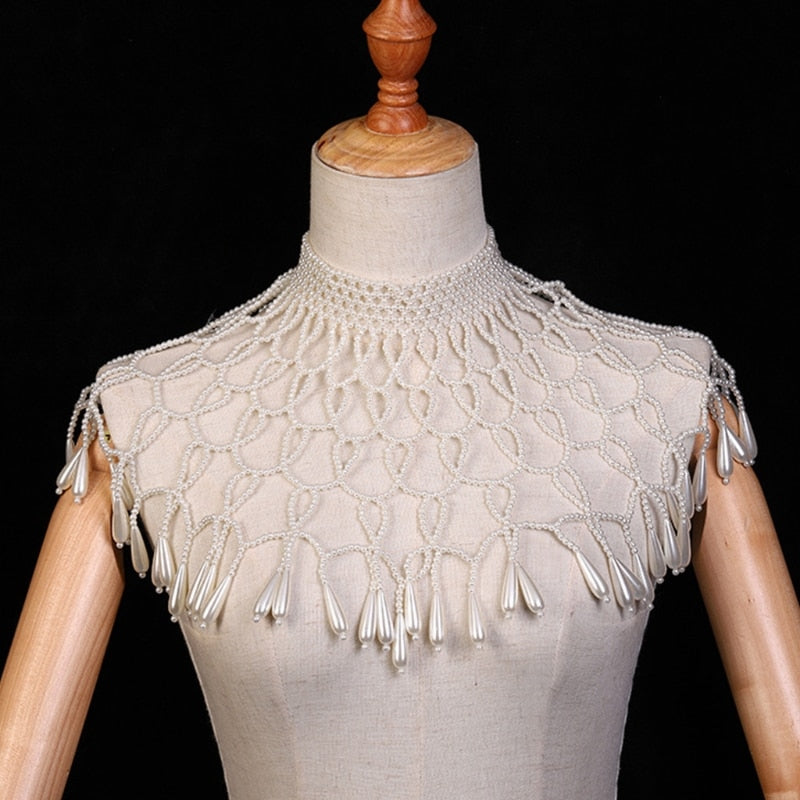 Give ‘Em Swag Pearl Beaded Choker Necklace Jewelry For The Big Event