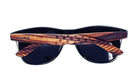 Zebrawood Sunglasses, Stars and Bars With Wooden Case, Polarized, - The Trendy Accessories Store