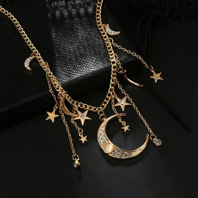 Women Simple Choker Necklace Star - The Trendy Accessories Store
