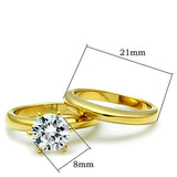 TK097G IP Gold(Ion Plating) Stainless Steel Ring - The Trendy Accessories Store