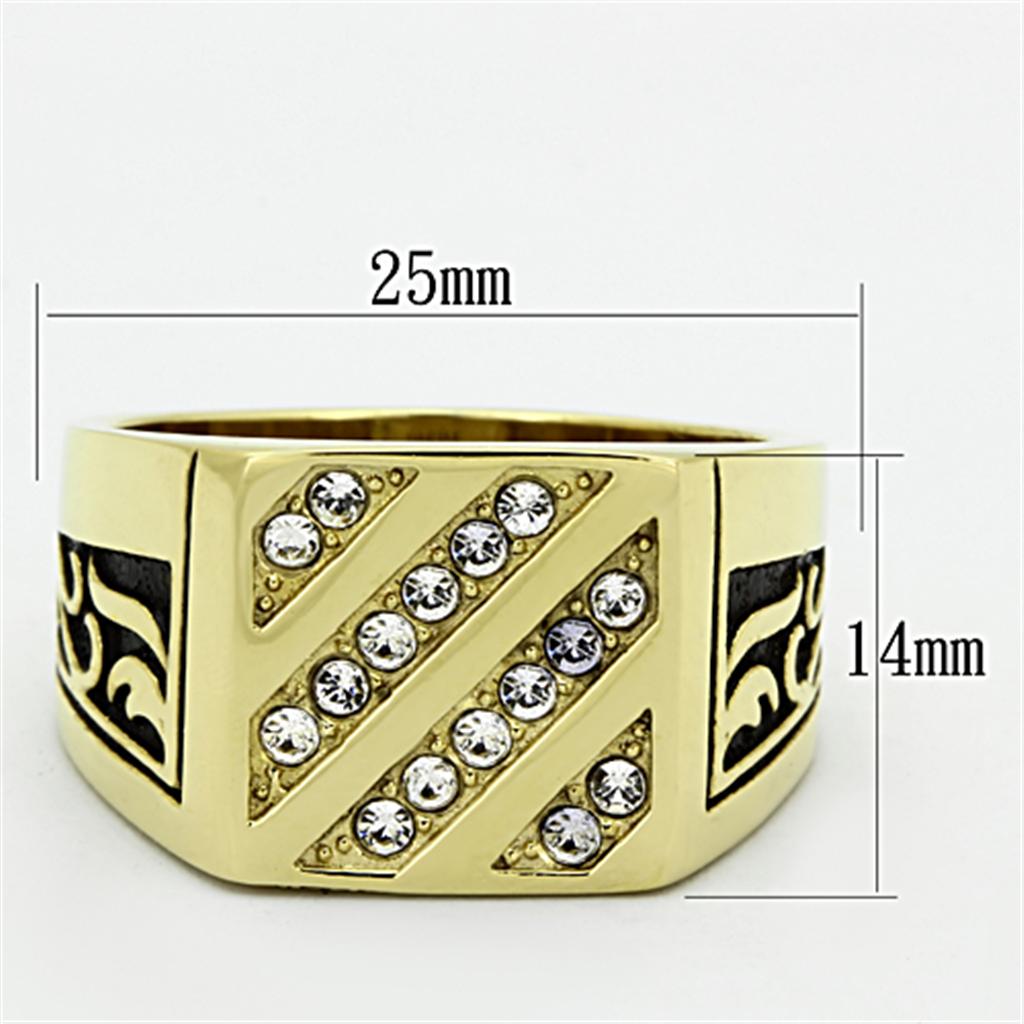 TK1189 IP Gold(Ion Plating) Stainless Steel Ring - The Trendy Accessories Store