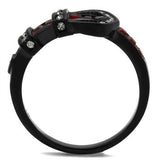 TK1334J IP Black(Ion Plating) Stainless Steel Ring - The Trendy Accessories Store