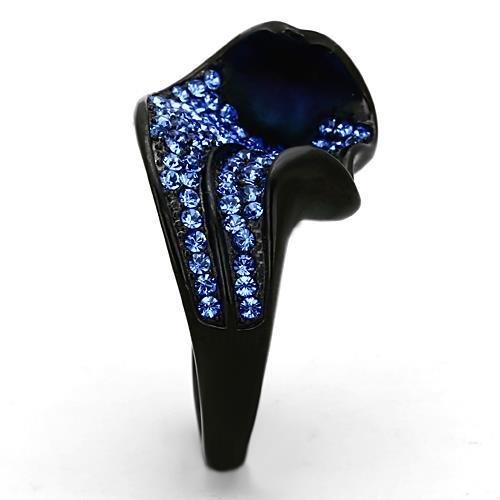 TK1362 IP Black(Ion Plating) Stainless Steel Ring - The Trendy Accessories Store