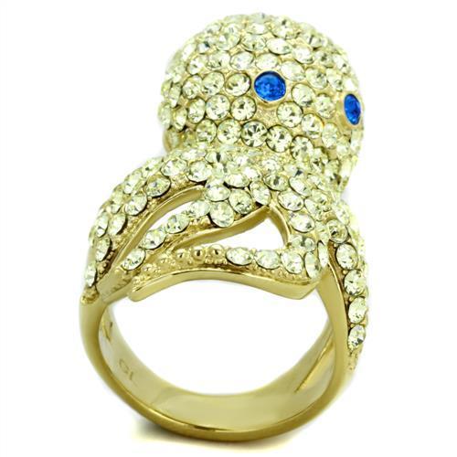 TK1640 IP Gold(Ion Plating) Stainless Steel Ring - The Trendy Accessories Store