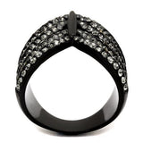 TK2097 IP Black(Ion Plating) Stainless Steel Ring - The Trendy Accessories Store