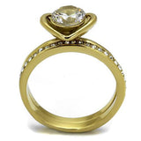 TK2295 IP Gold(Ion Plating) Stainless Steel Ring - The Trendy Accessories Store