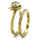 TK2295 IP Gold(Ion Plating) Stainless Steel Ring - The Trendy Accessories Store