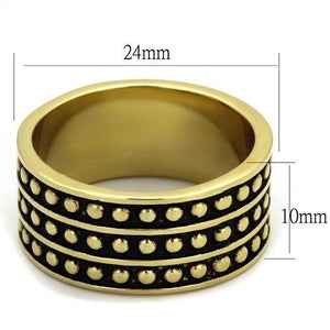 TK2312 IP Gold(Ion Plating) Stainless Steel Ring - The Trendy Accessories Store