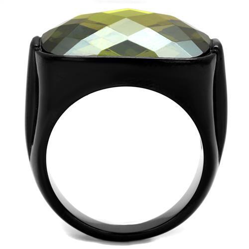 TK2639 IP Black(Ion Plating) Stainless Steel Ring - The Trendy Accessories Store