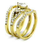TK2743 IP Gold(Ion Plating) Stainless Steel Ring - The Trendy Accessories Store