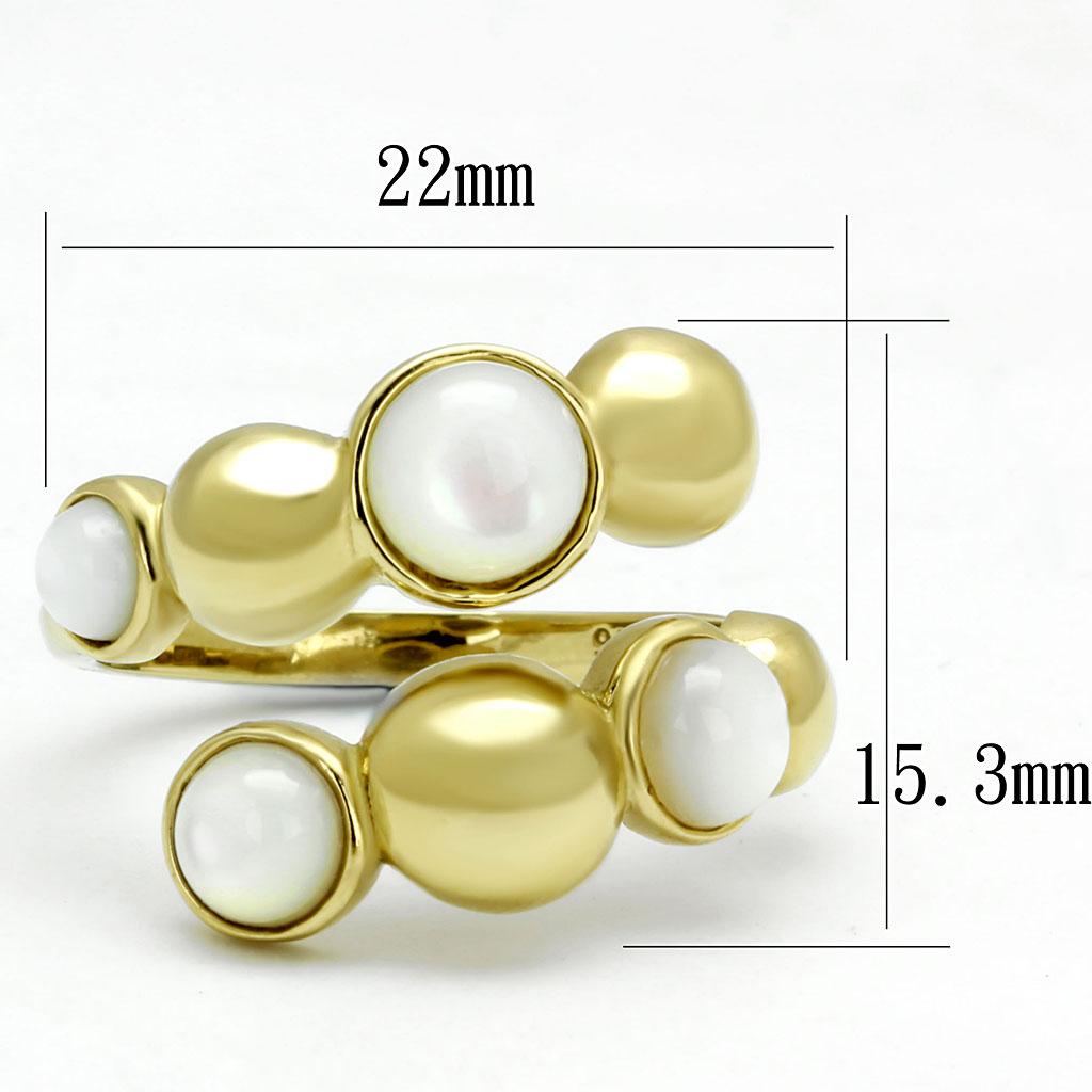 TK3090 IP Gold(Ion Plating) Stainless Steel Ring - The Trendy Accessories Store