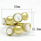 TK3090 IP Gold(Ion Plating) Stainless Steel Ring - The Trendy Accessories Store