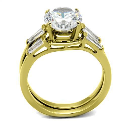 TK44701 IP Gold(Ion Plating) Stainless Steel Ring - The Trendy Accessories Store
