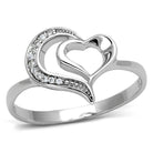 TS093 Rhodium 925 Sterling Silver Ring - The Trendy Accessories Store