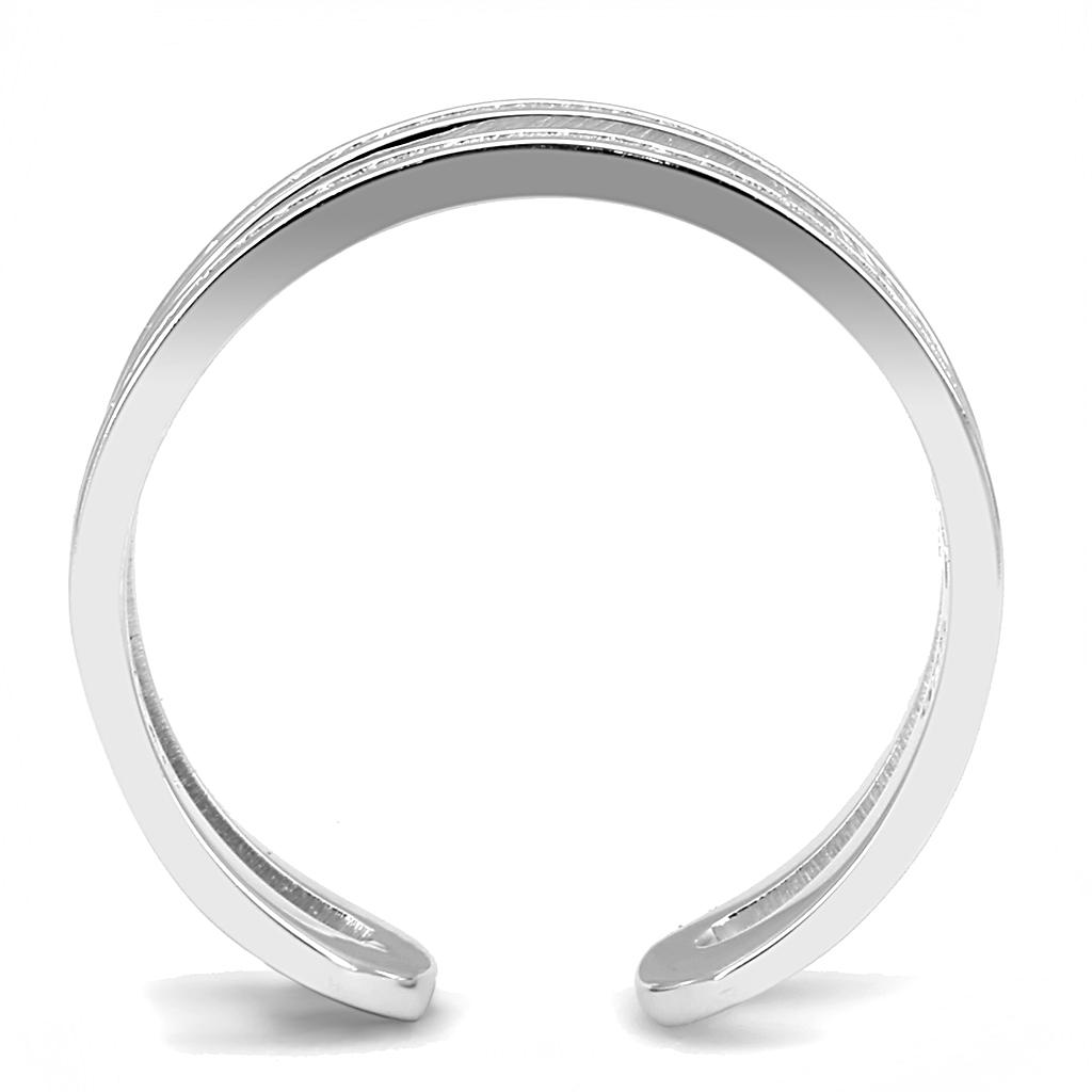 TS605 Rhodium 925 Sterling Silver Ring - The Trendy Accessories Store