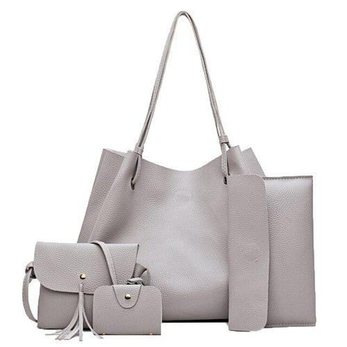 Fashion women's shoulder bag with small bag, Women bag sets with Purse set