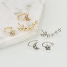 Moon & Star Earring and Cuff Set - The Trendy Accessories Store