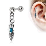 Tribal Feather Cartilage Earring - The Trendy Accessories Store