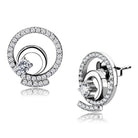 Polished Stainless Steel Nina Earrings with AAA Grade Crystal Stone - The Trendy Accessories Store