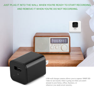 Hidden Camera HD 1080P USB Charger Home Security - The Trendy Accessories Store
