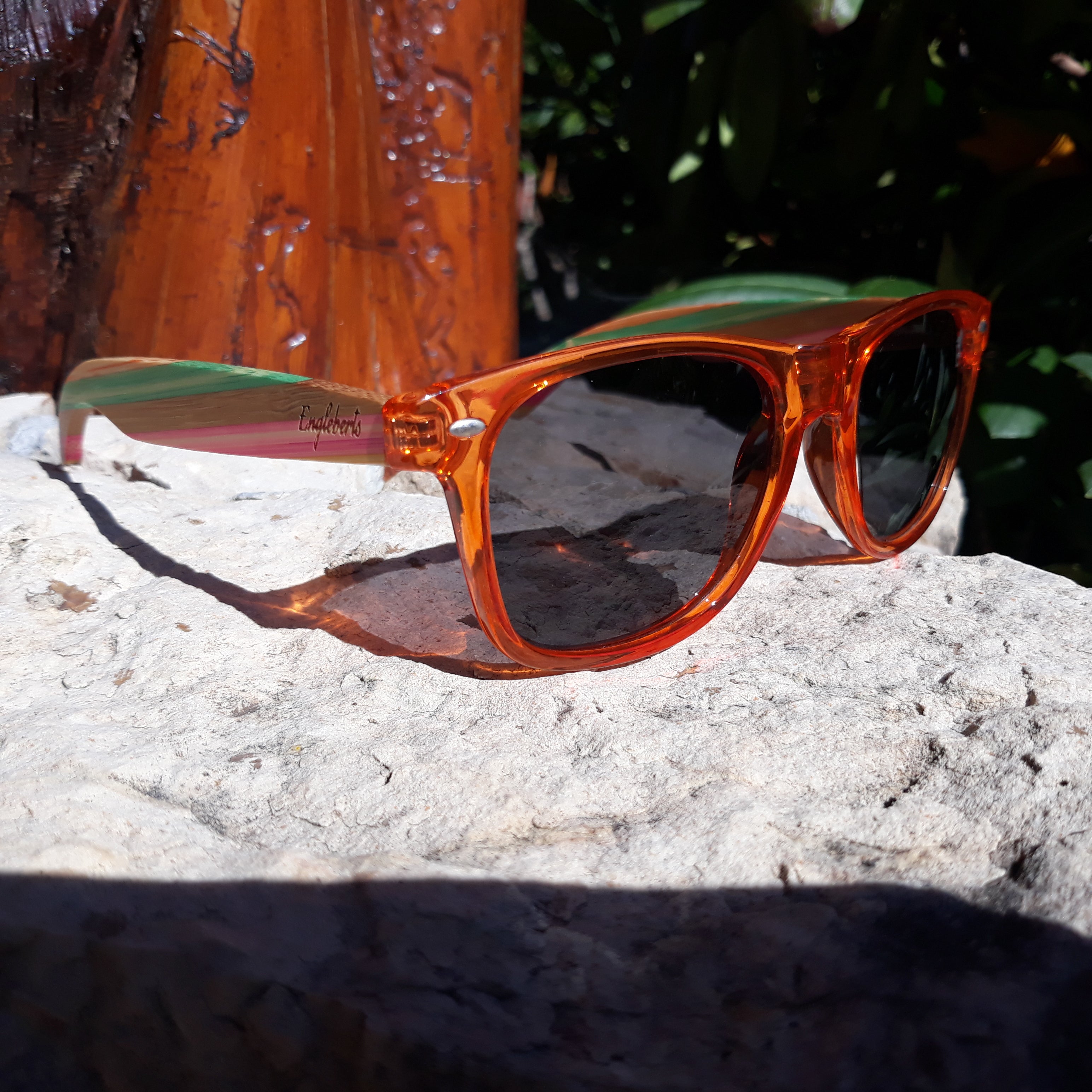 Juicy Fruit Multi-Colored Bamboo Polarized Sunglasses - The Trendy Accessories Store