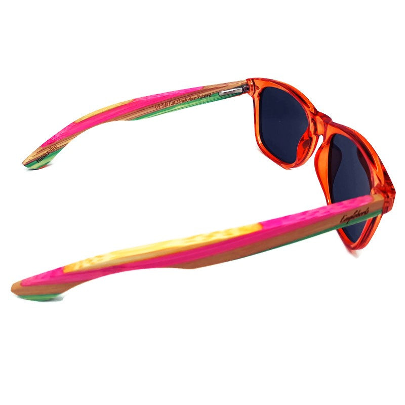 Juicy Fruit Multi-Colored Bamboo Polarized Sunglasses - The Trendy Accessories Store