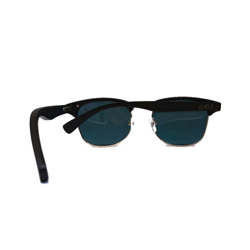 Black Bamboo Club Sunglasses, Polarized Sunset Lenses, HandCrafted - The Trendy Accessories Store