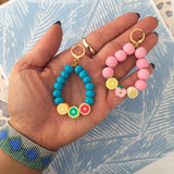 Juicy Blue and Pink Fruit Earrings - The Trendy Accessories Store