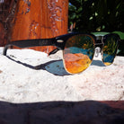 Black Bamboo Club Sunglasses, Polarized Sunset Lenses, HandCrafted - The Trendy Accessories Store