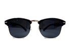Midnight Black Bamboo Club Sunglasses, Polarized, HandCrafted - The Trendy Accessories Store