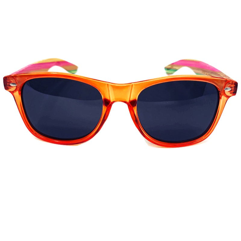 Juicy Fruit Multi-Colored Bamboo Polarized Sunglasses - The Trendy Accessories Store