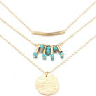Turquoise Multilayer Necklace - The Trendy Accessories Store