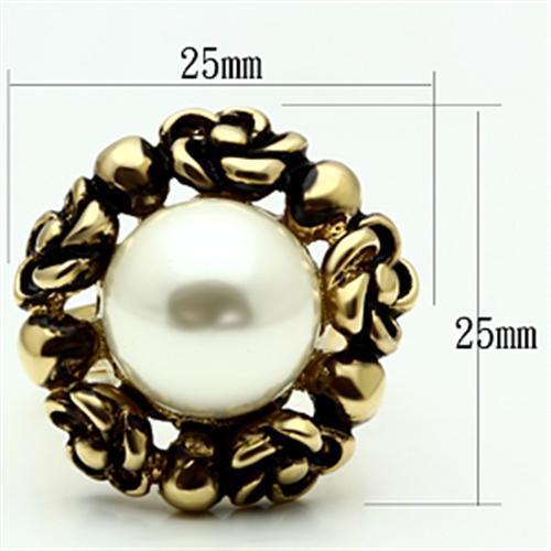 GL308 IP Gold(Ion Plating) Brass Ring with - The Trendy Accessories Store
