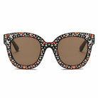 Tortoiseshell Star Rhinestone Sunglasses - The Trendy Accessories Store