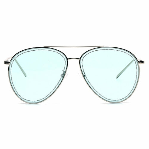 Blue Glitter Aviator Sunglasses - The Trendy Accessories Store
