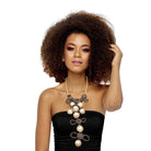 Black Cord and Pearl Necklace Set - The Trendy Accessories Store