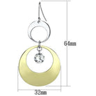 Gold & Rhodium Iron Earrings - The Trendy Accessories Store