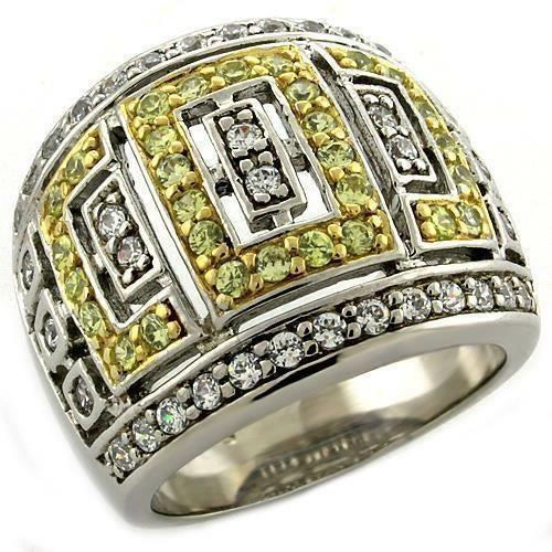 LOAS1043 Gold+Rhodium 925 Sterling Silver Ring - The Trendy Accessories Store